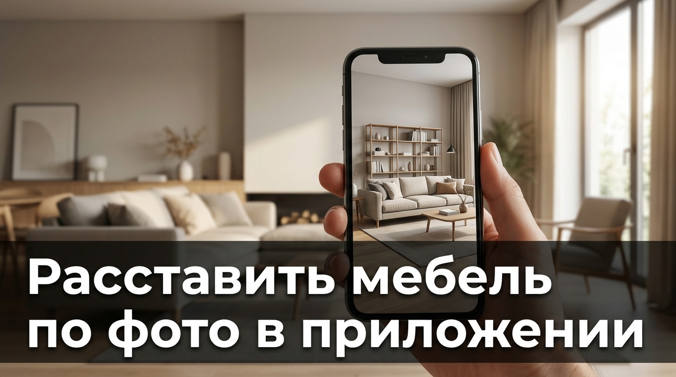 Расставить мебель по фото в приложении