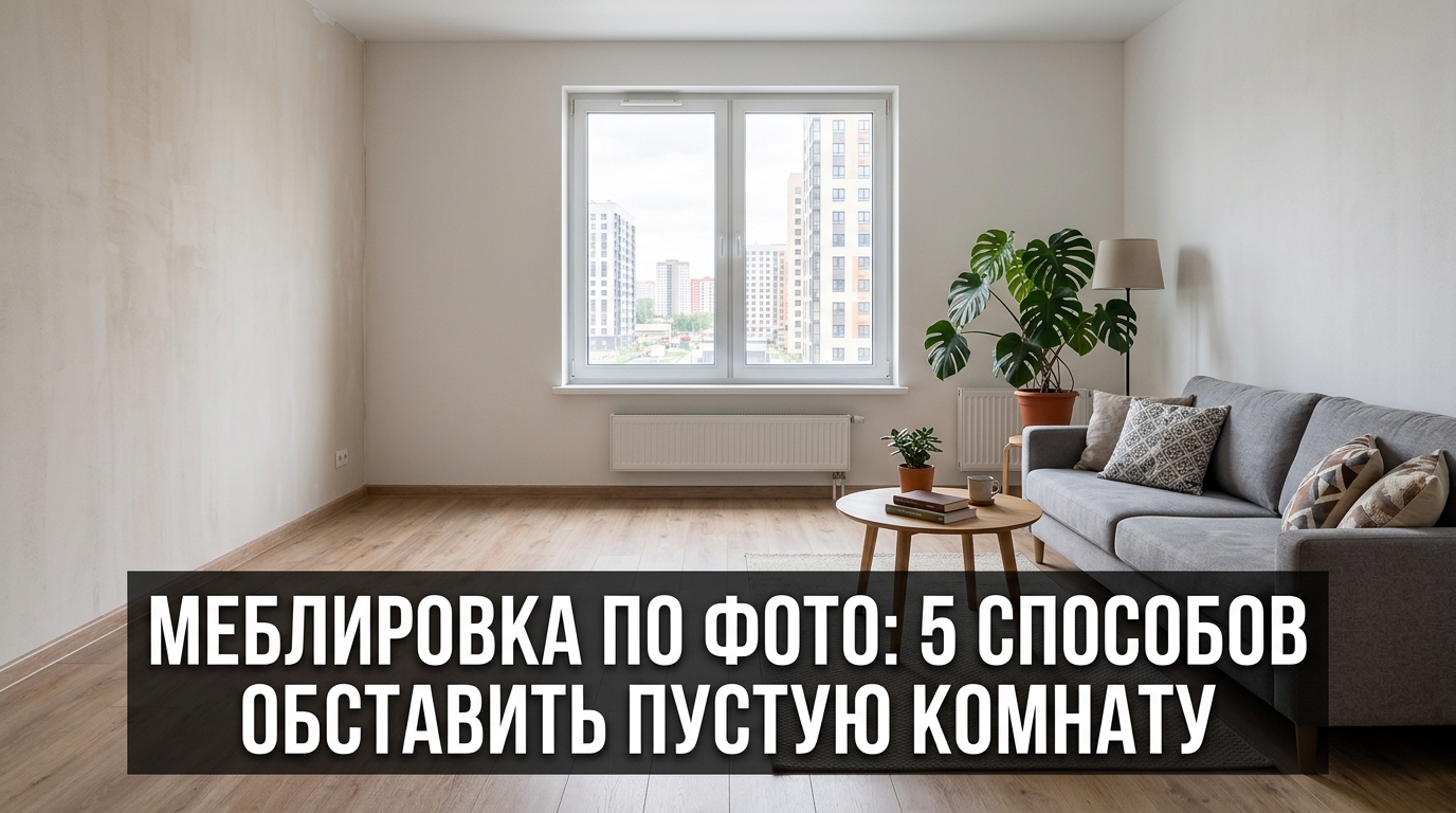 Меблировка по фото: 5 способов обставить пустую комнату
