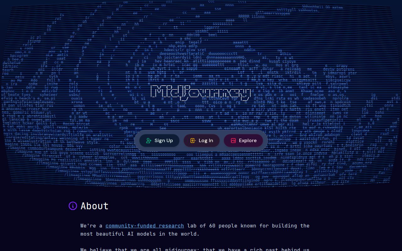 Midjourney — главная страница нейросети для генерации картинок