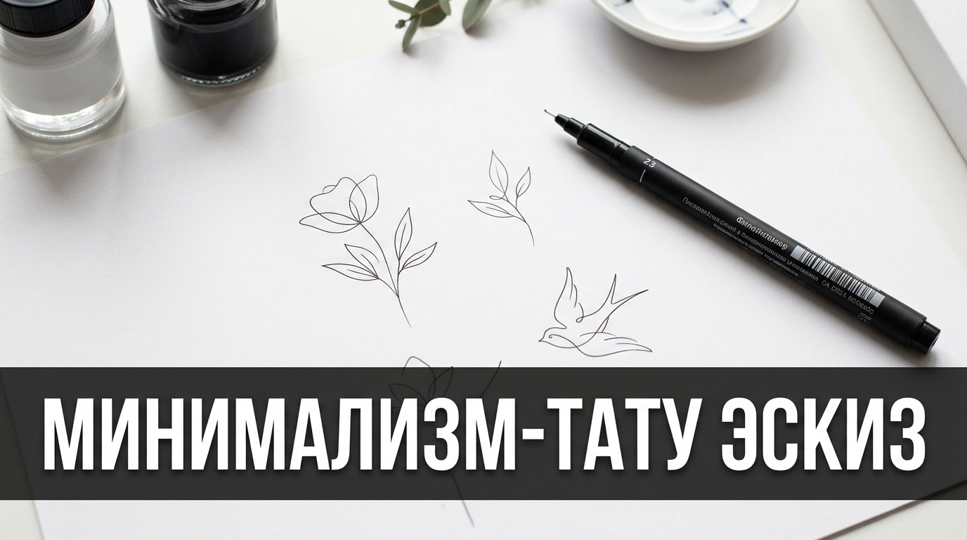 Минимализм-тату: как сгенерировать тонкий эскиз в нейросети