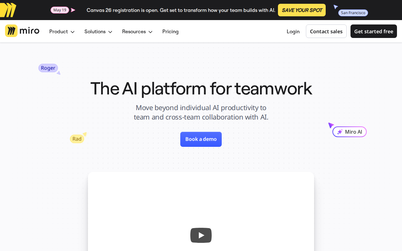 Главная Miro: AI platform for teamwork