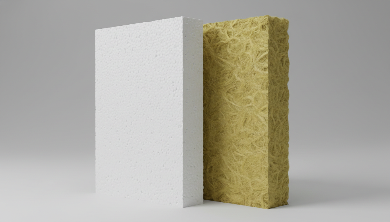 Сравнение утеплителей для мокрого фасада — пенополистирол и минеральная вата