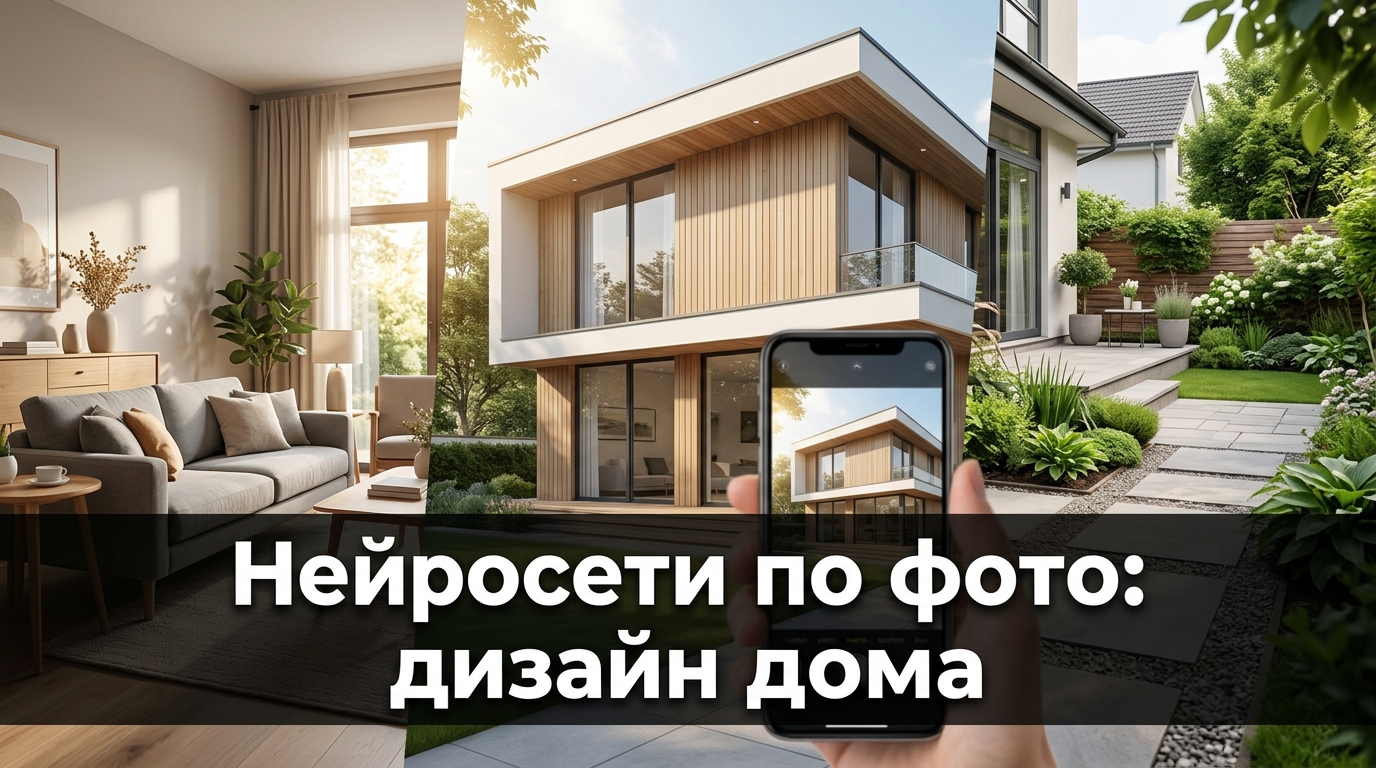 Нейросети по фото: дизайн дома, фасада и участка