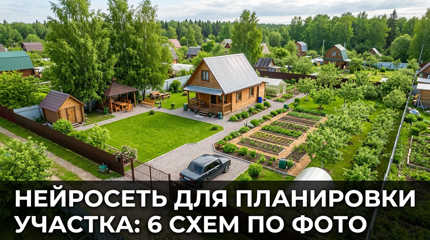 Нейросеть для планировки участка: 6 схем по фото