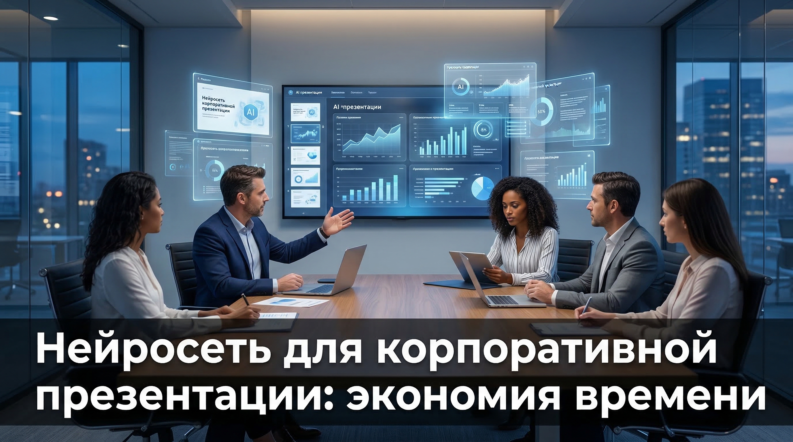 Нейросеть для корпоративной презентации — экономия времени с ИИ