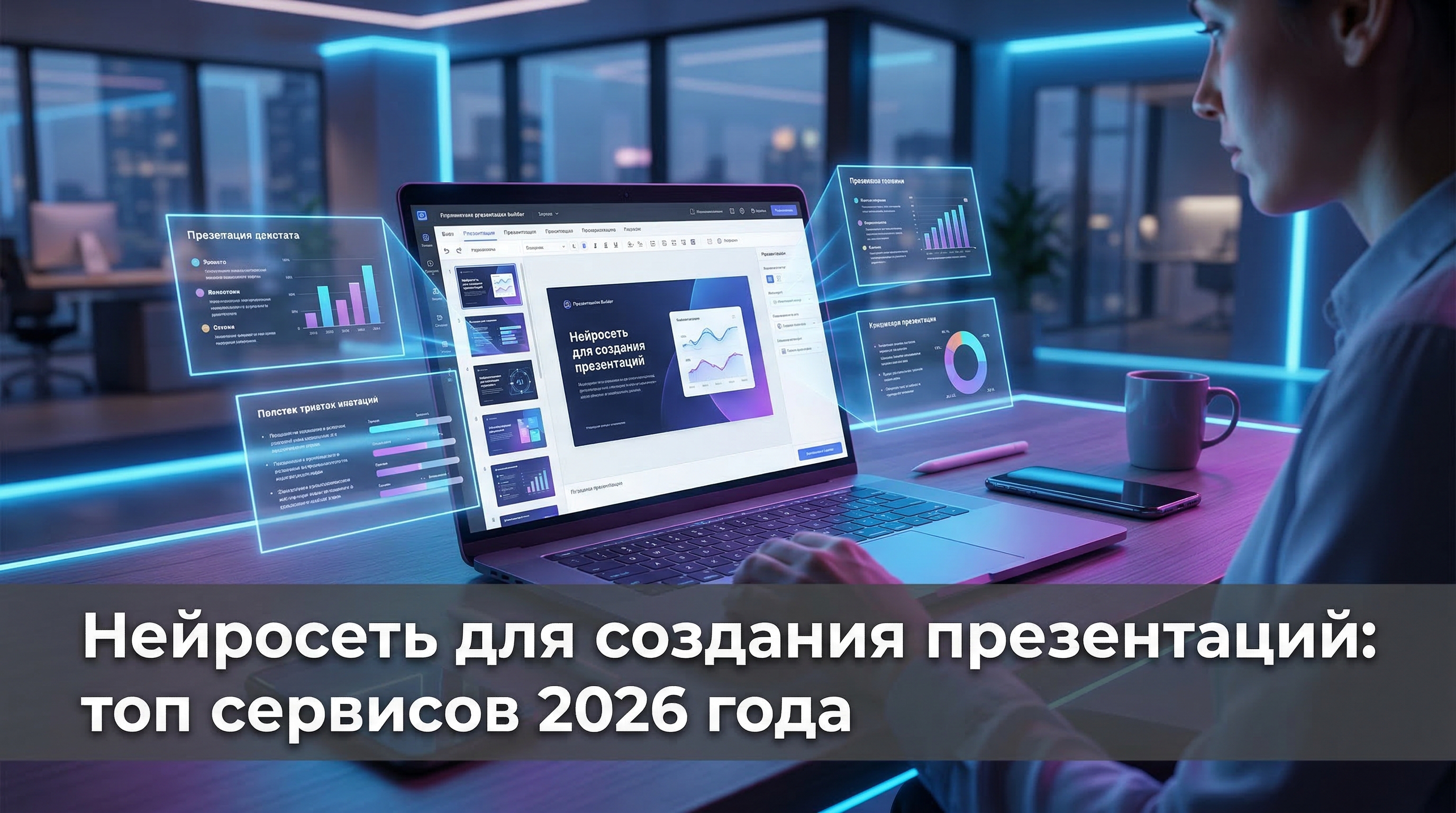 Нейросеть для создания презентаций: топ сервисов 2026 года — обзор лучших ИИ-инструментов