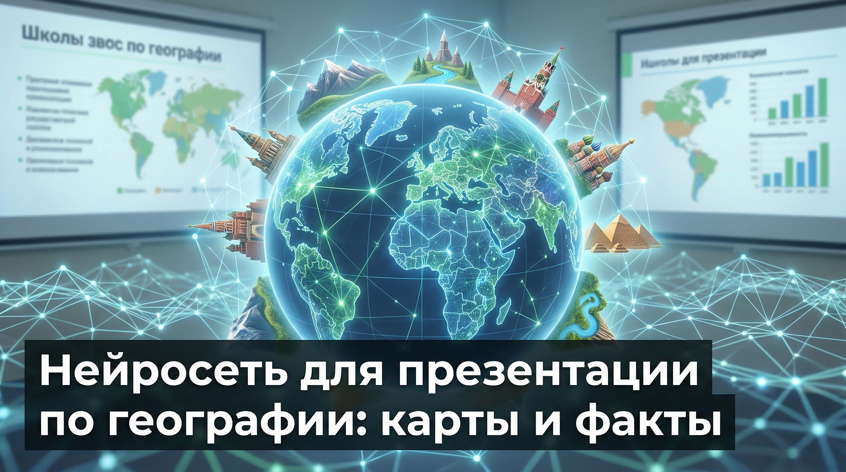 Нейросеть для презентации по географии — карты, факты и слайды за 3 минуты