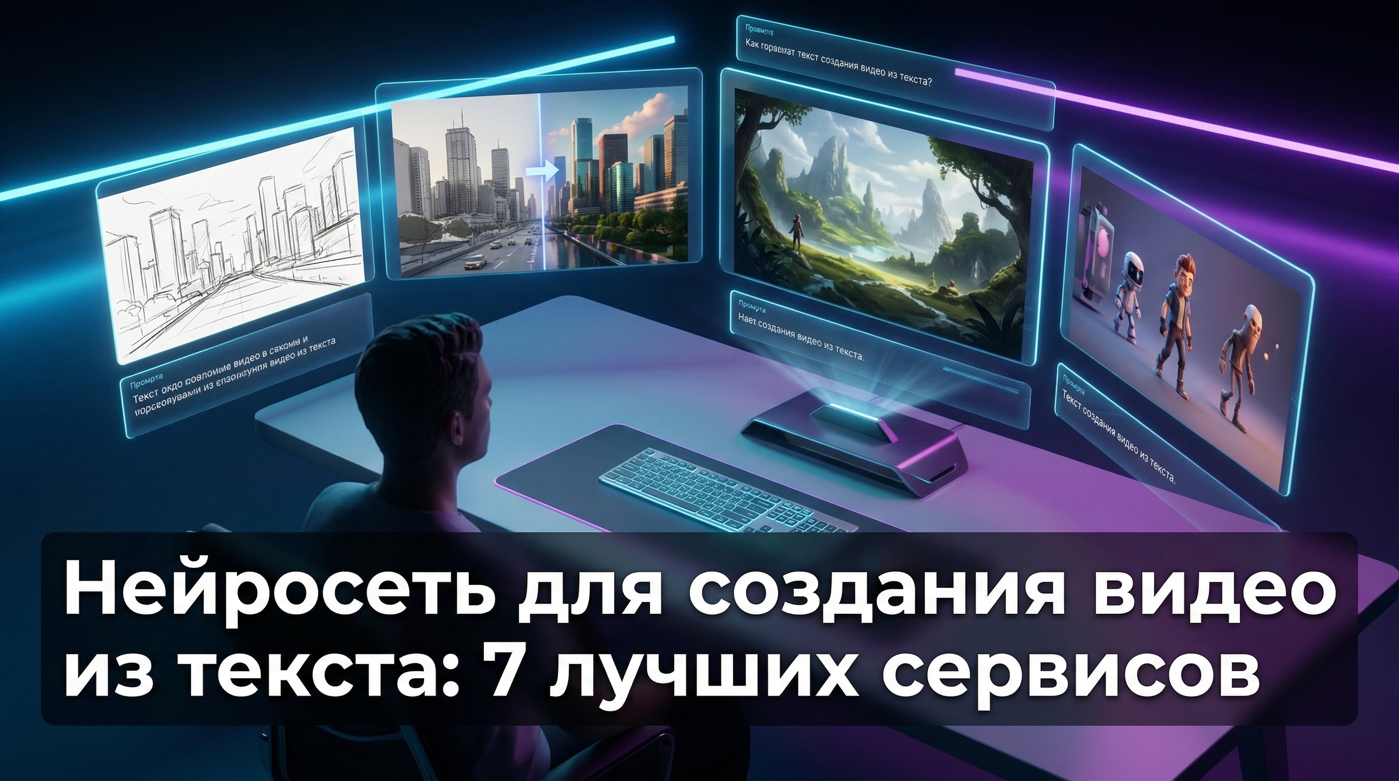 Нейросеть для создания видео из текста — 7 лучших бесплатных сервисов в 2026 году