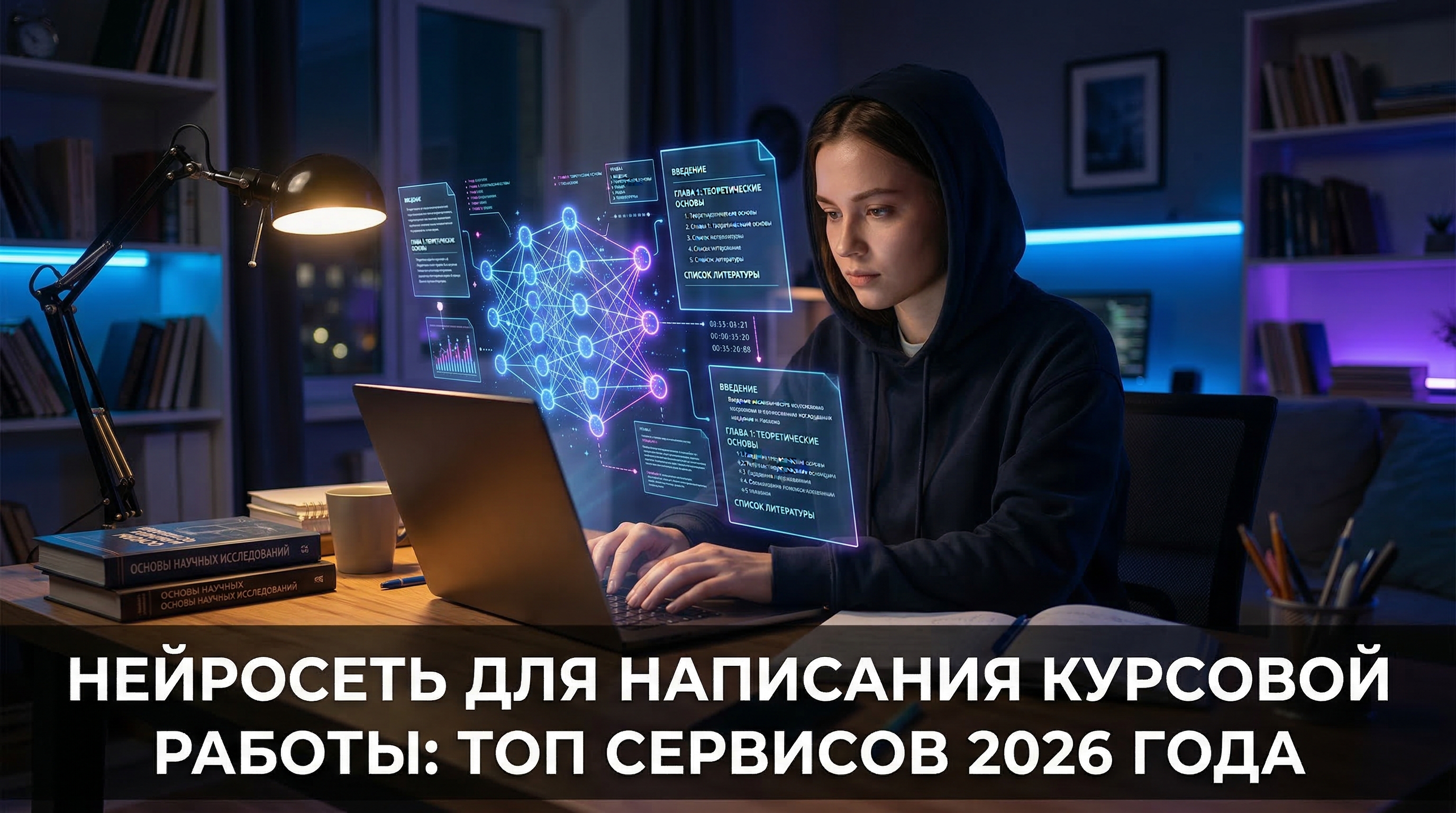 Нейросеть для написания курсовой работы — топ сервисов 2026 года