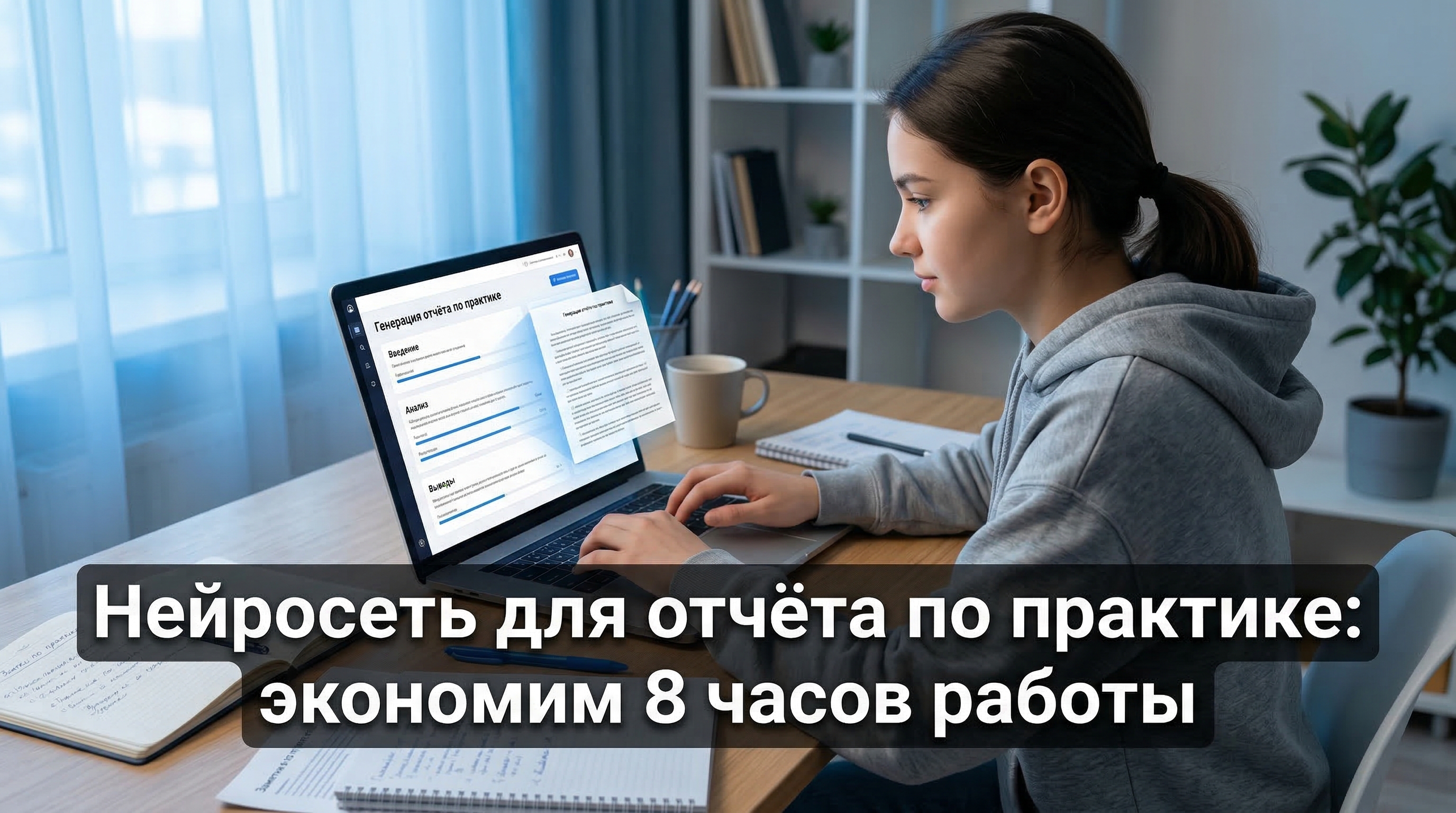 Нейросеть для отчёта по практике — экономим 8 часов работы