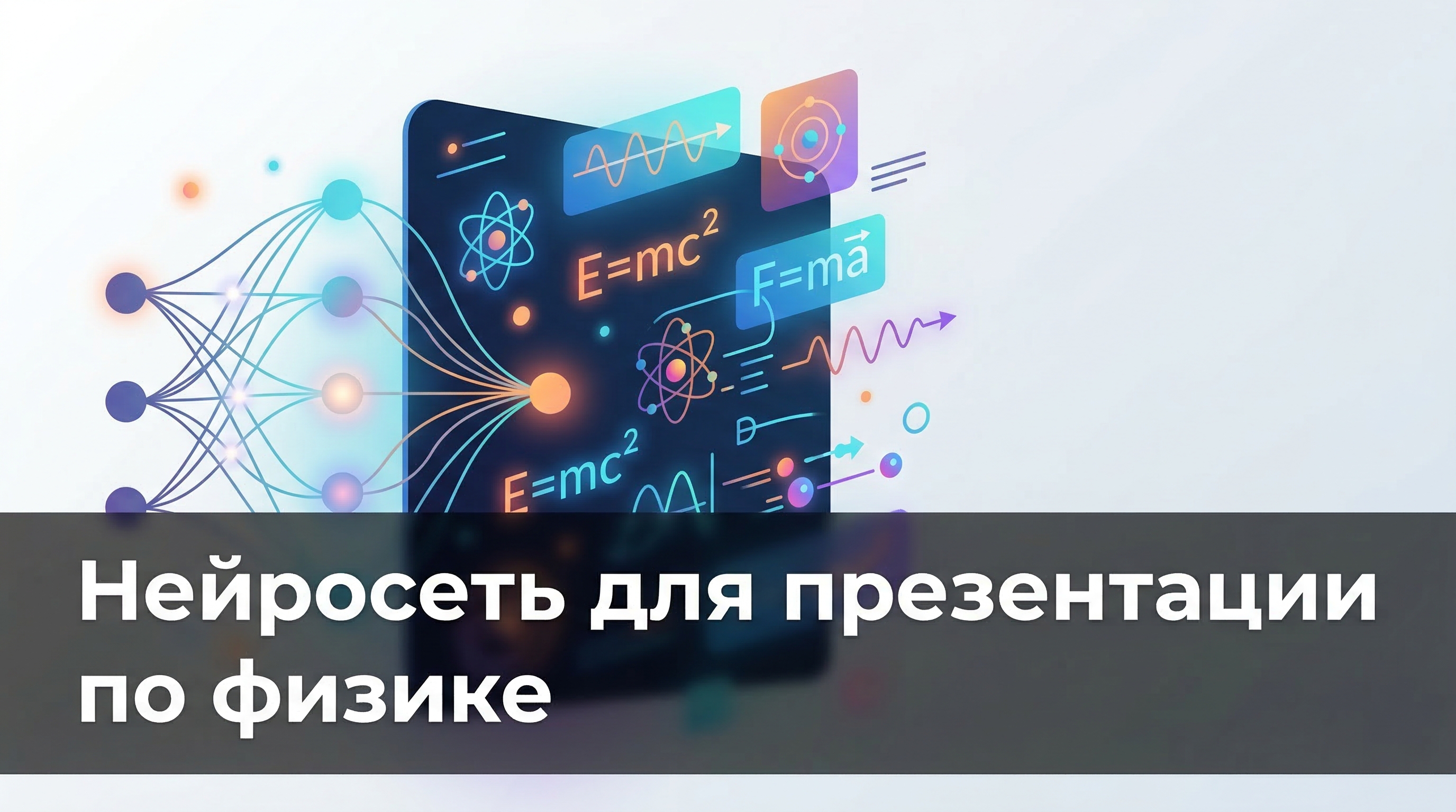 Нейросеть для презентации по физике — формулы, графики и визуал за 5 минут