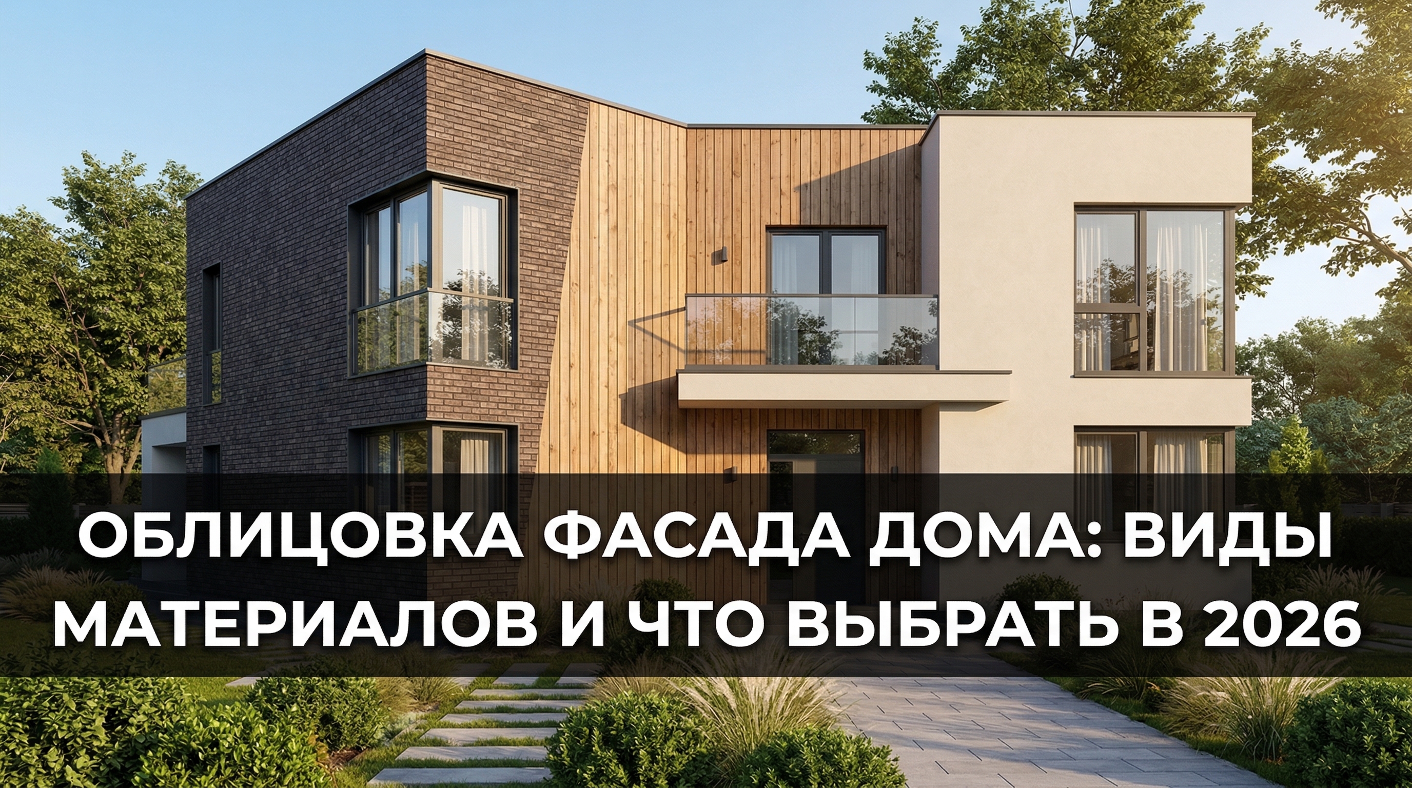 Облицовка фасада дома — виды материалов и что выбрать в 2026 году