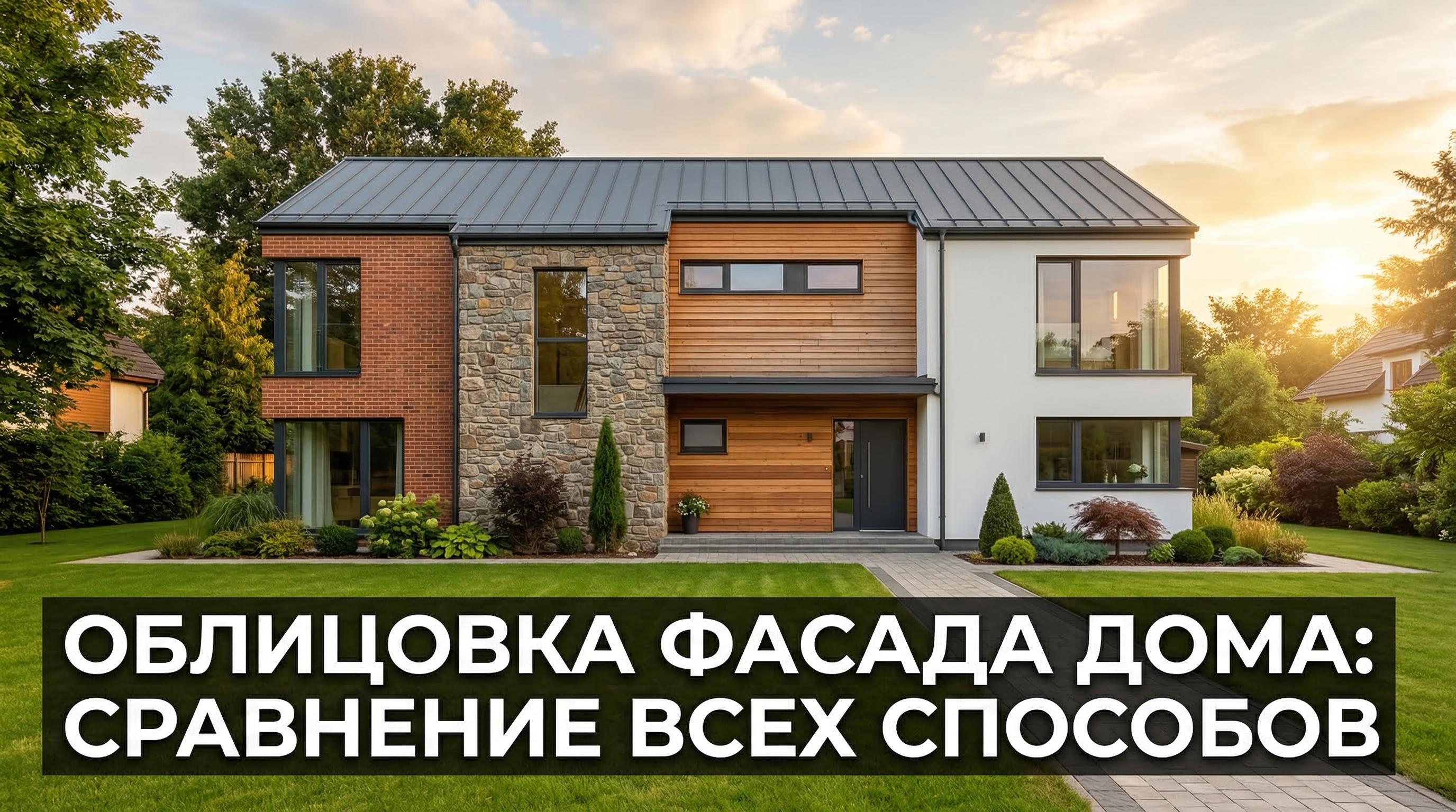 Облицовка фасада дома — сравнение всех способов отделки