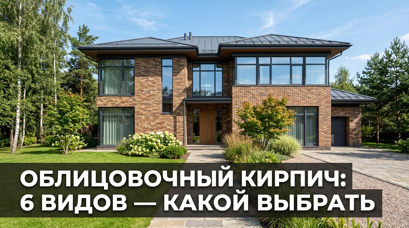 Облицовочный кирпич: 6 видов — какой выбрать