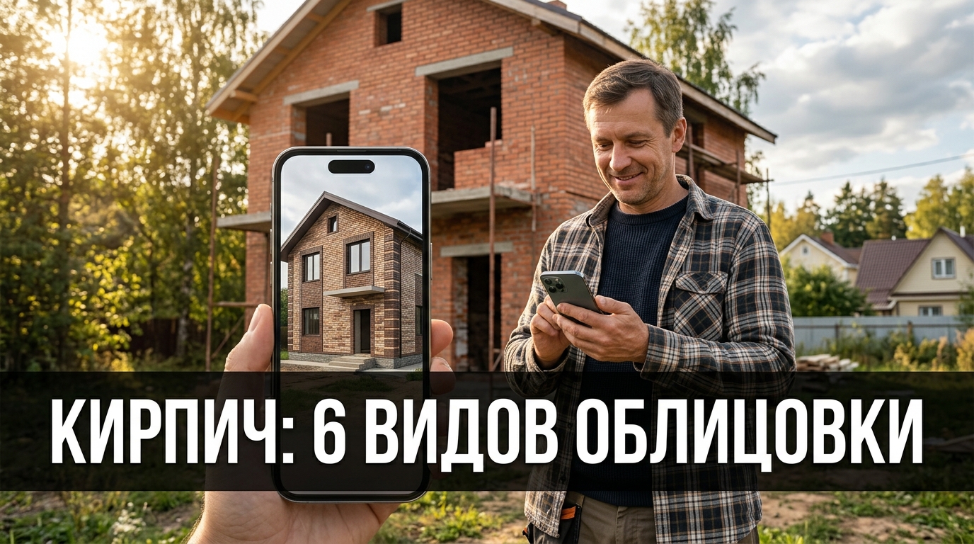 Облицовка дома кирпичом: примерил виды на фото фасада до закупки