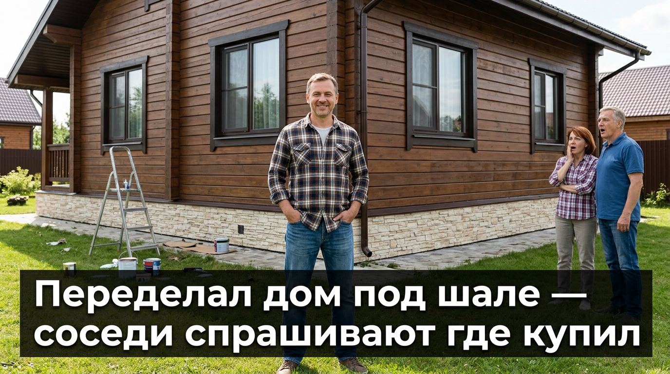 Переделал дом под шале — соседи спрашивают где купил