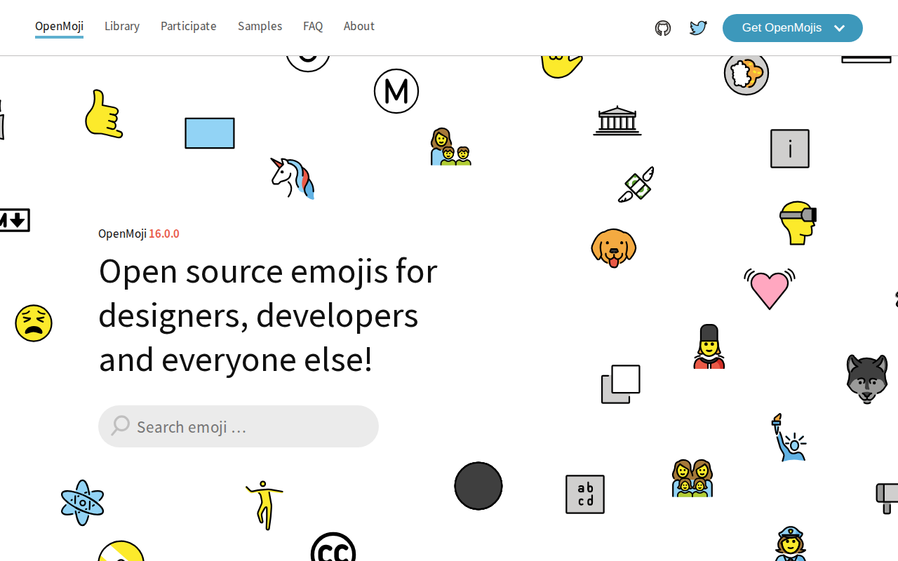 Скриншот OpenMoji