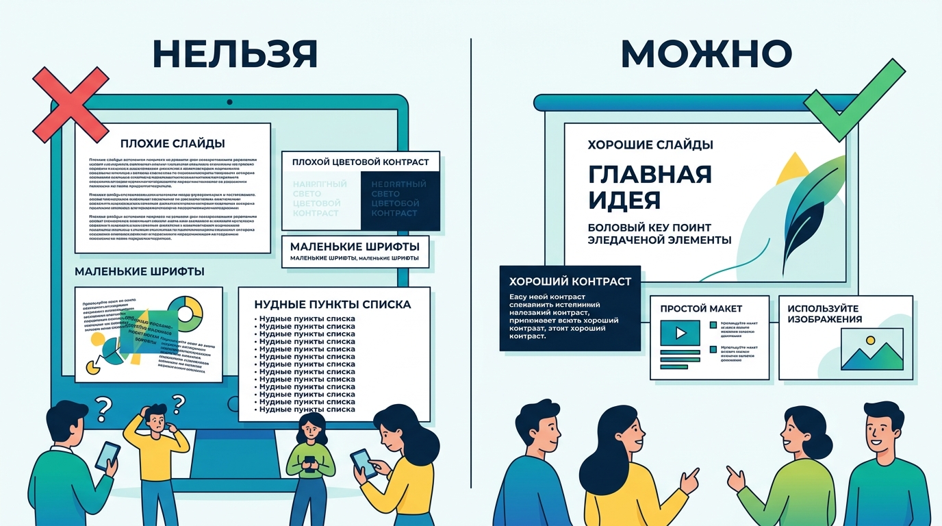 Типичные ошибки в ивент-презентациях: нельзя и можно