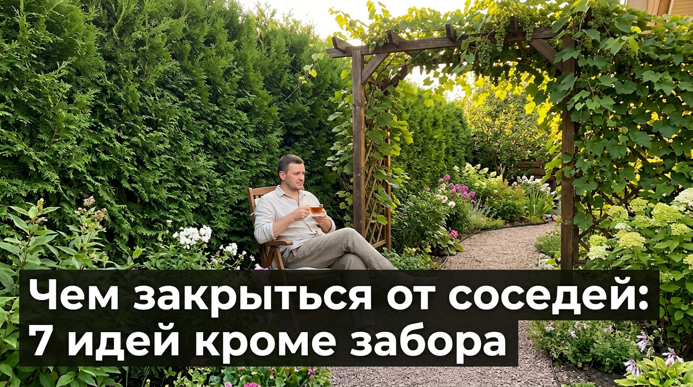 Чем закрыться от соседей: 7 идей кроме забора