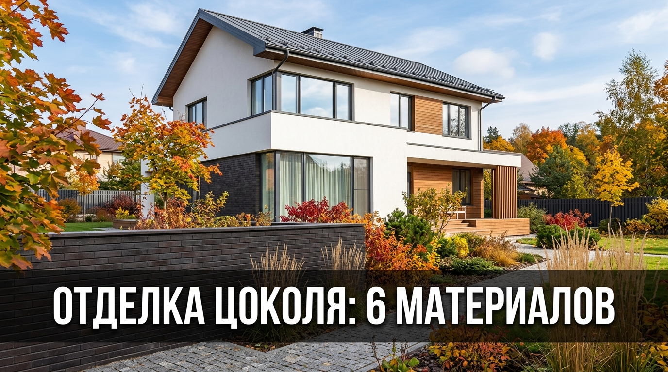 Отделка цоколя: 6 материалов — что не отвалится через год