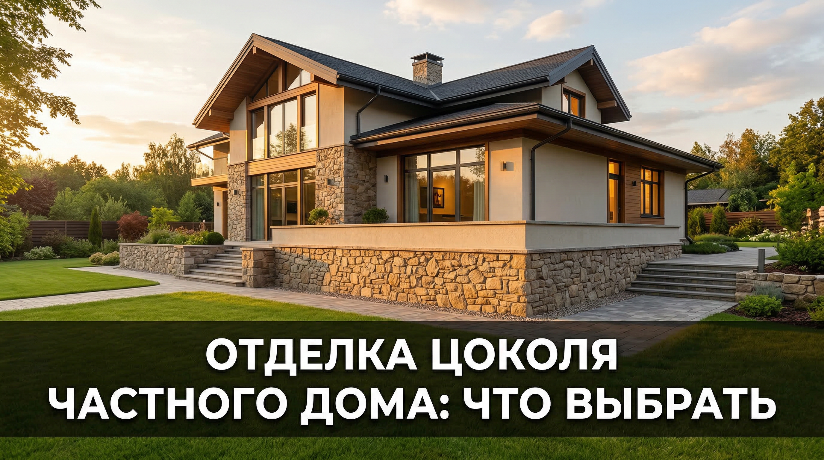 Отделка цоколя частного дома — обзор материалов и вариантов облицовки