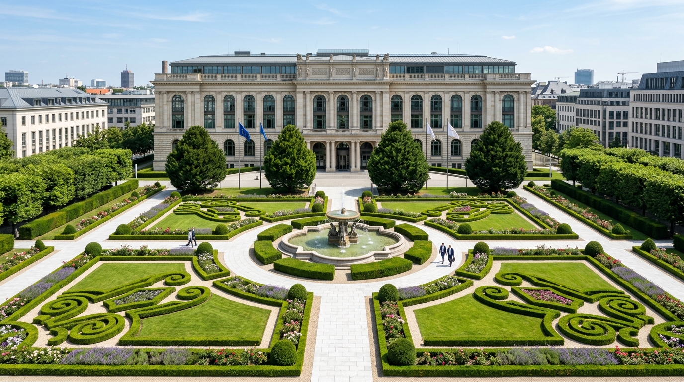 Парадный партер перед бизнес-центром класса А