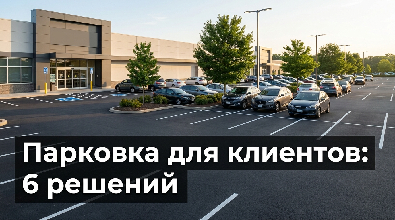 Парковка для клиентов: 6 решений