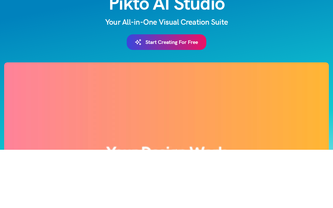 Скриншот главной страницы Piktochart — конструктор инфографики