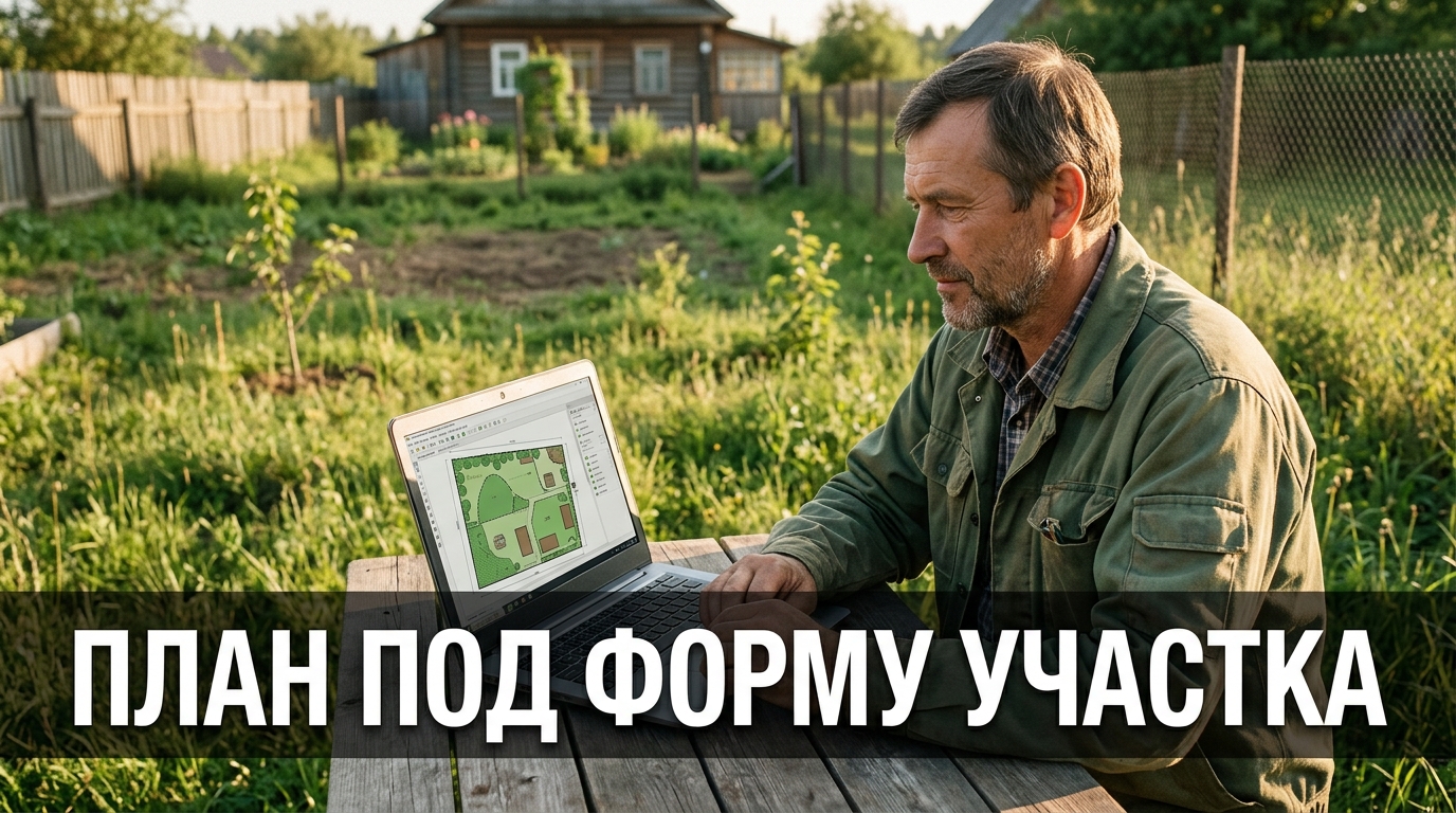 Планировка участка онлайн: примерил план под форму надела