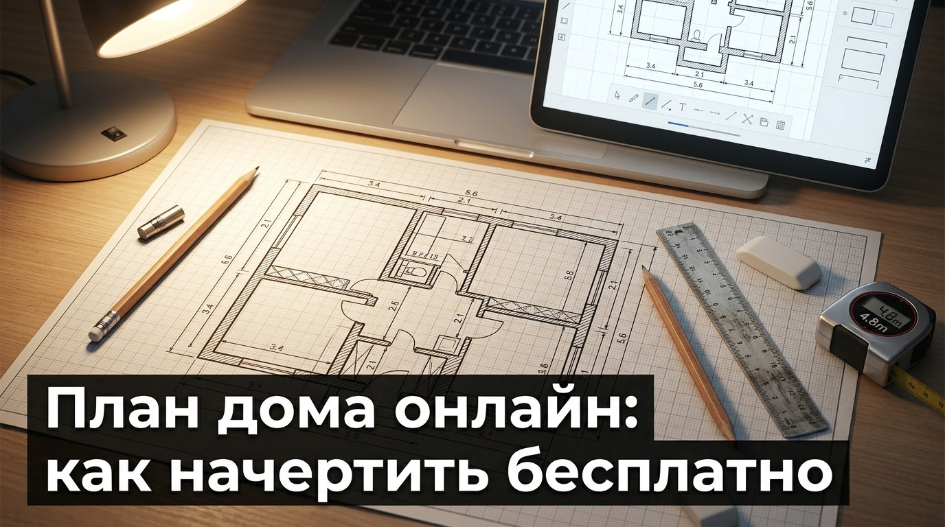 План дома онлайн: как начертить бесплатно