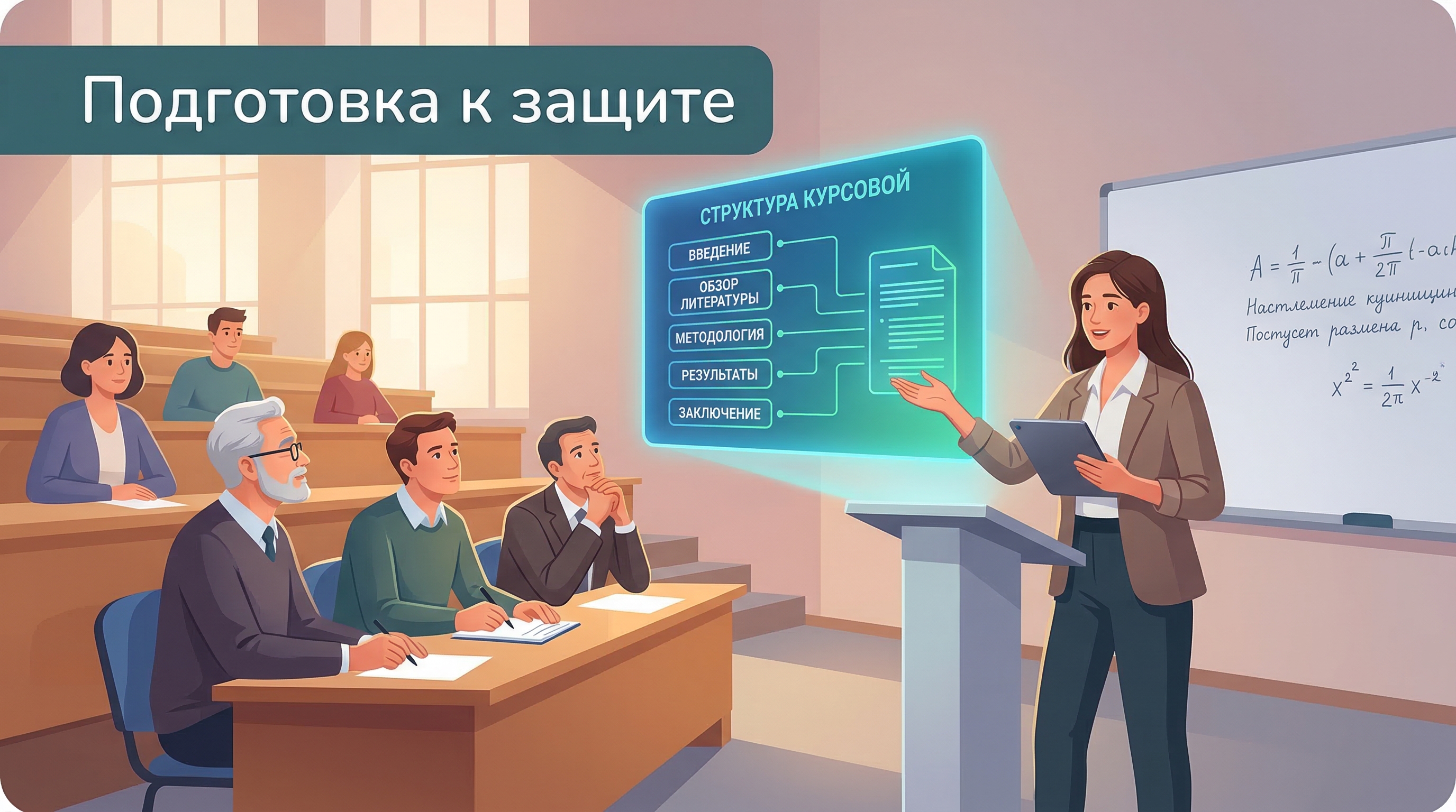 Подготовка к защите курсовой работы перед комиссией