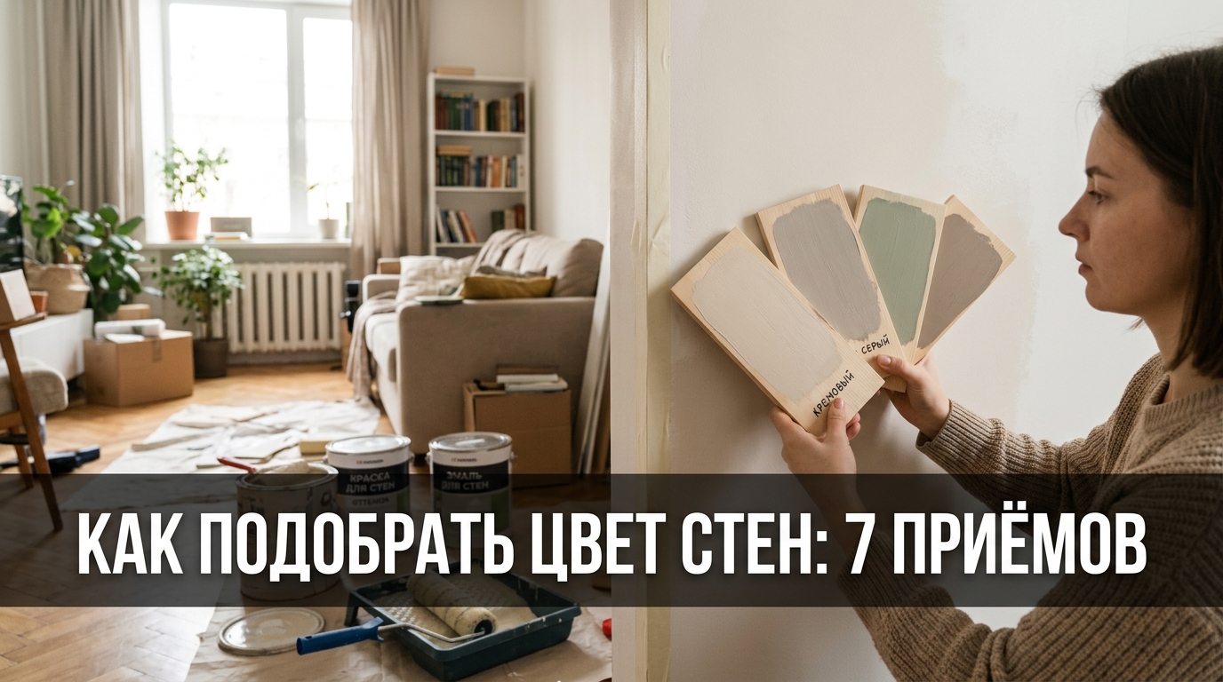 Как подобрать цвет стен: 7 приёмов, чтобы не промахнуться