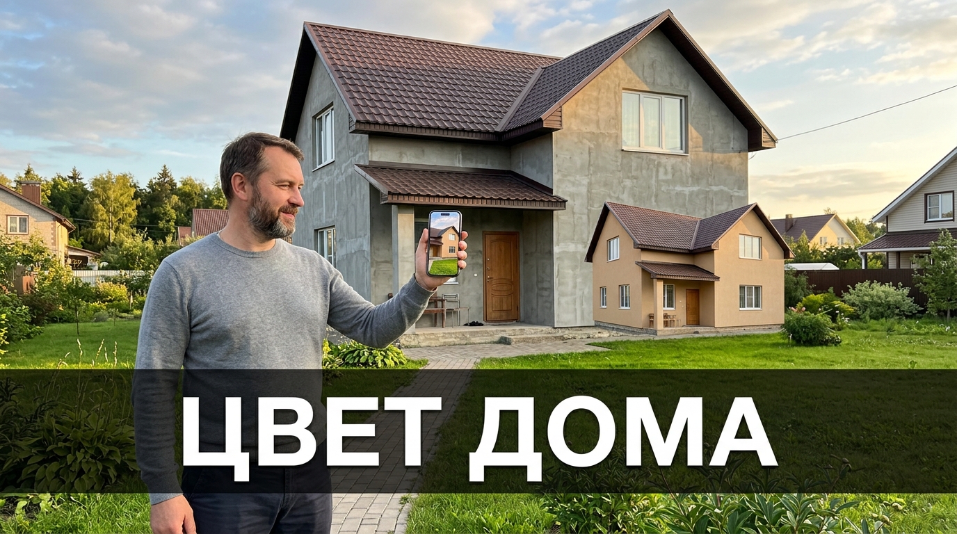 В какой цвет покрасить дом: примерил сочетания на фото фасада