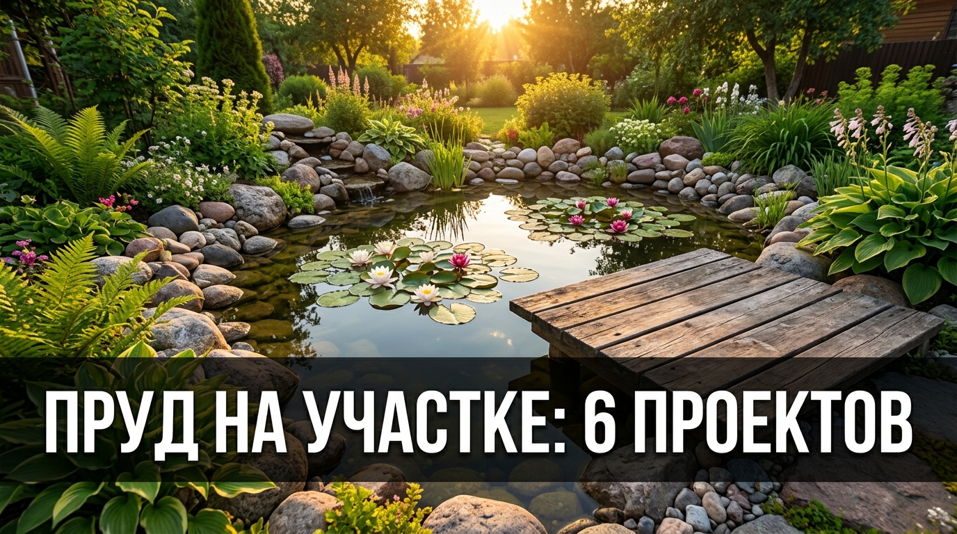 Пруд на участке: 6 проектов — от мини-пруда в бочке до биопруда для купания