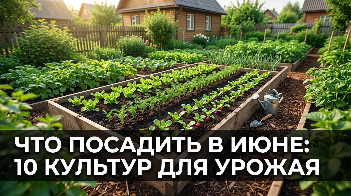 Что посадить в июне: 10 культур для урожая до осени