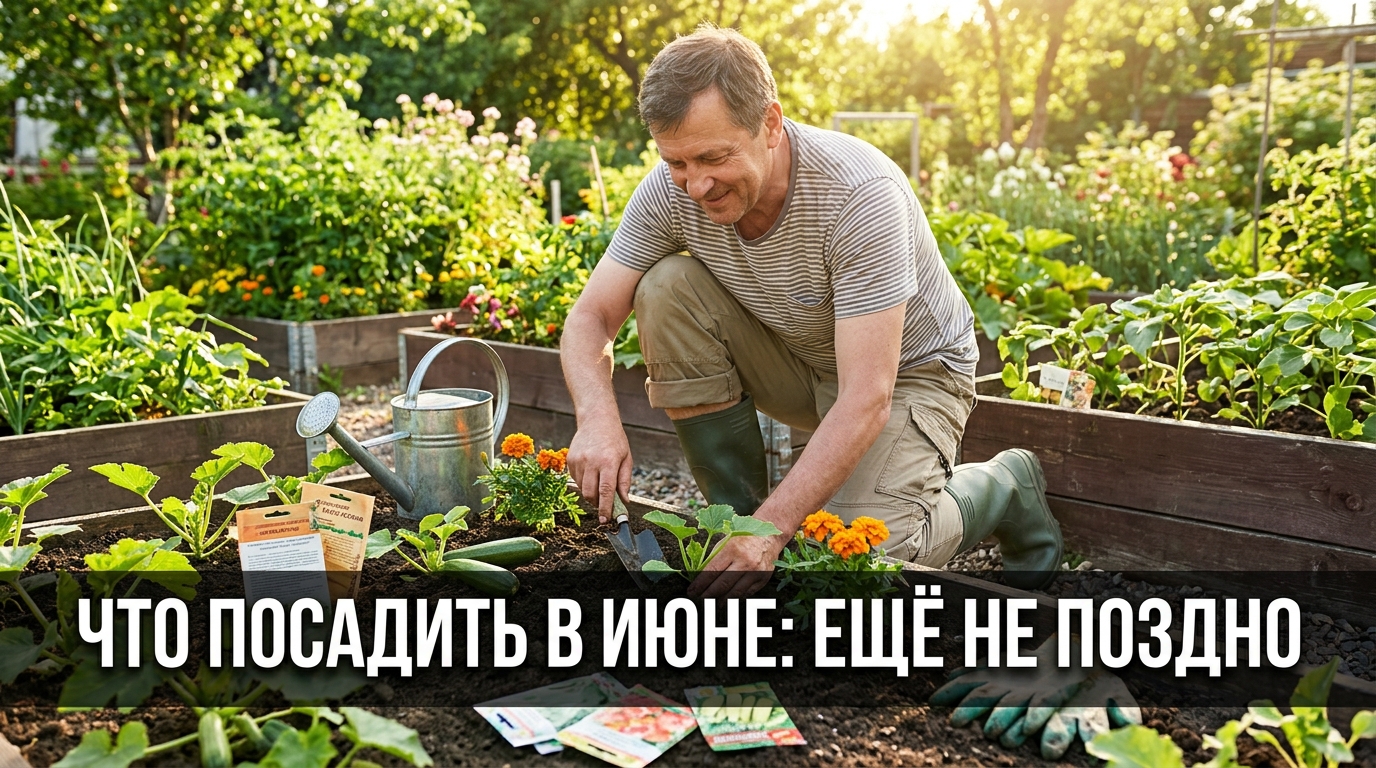 Что посадить в июне на даче — ещё не поздно