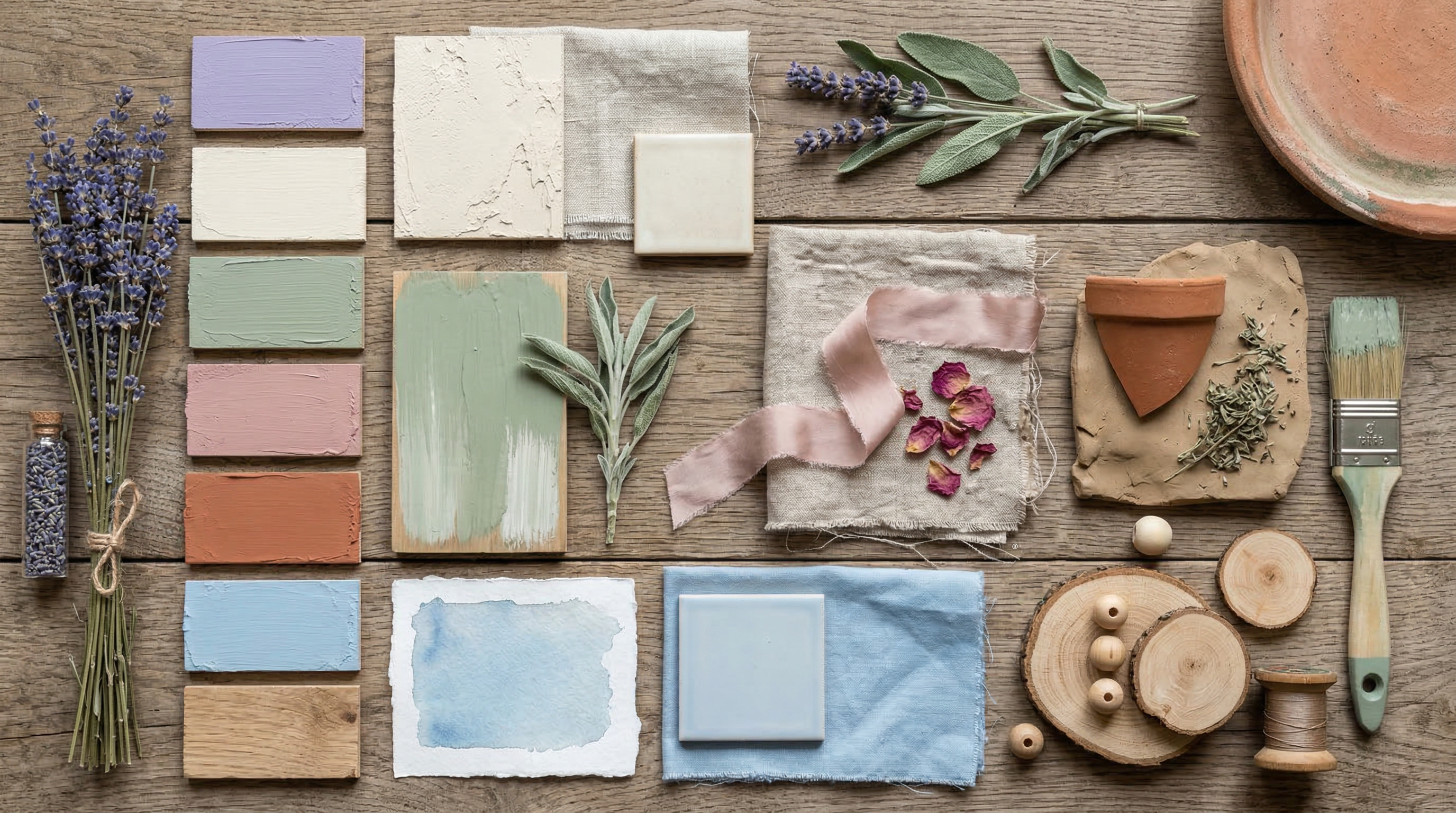 Палитра стиля прованс — от лавандового до тёплого терракота