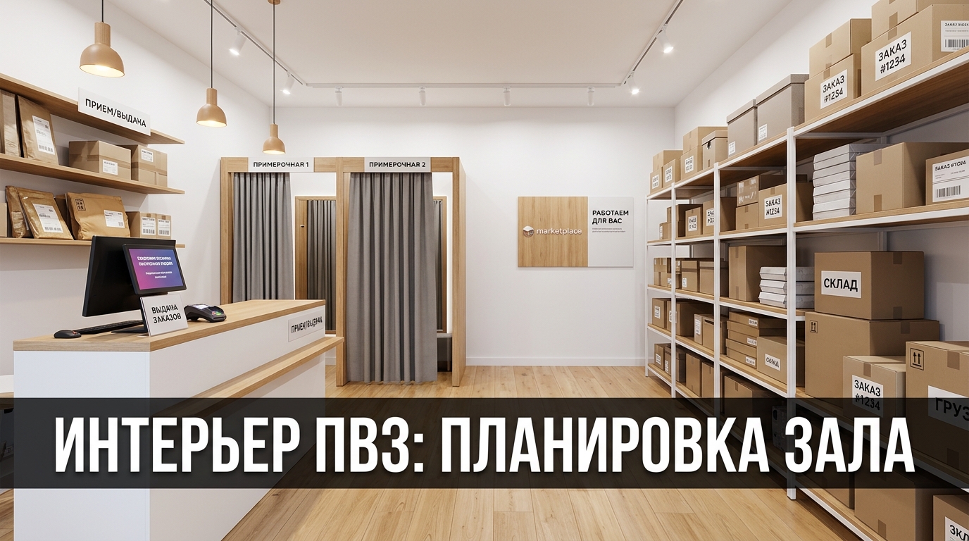 Интерьер ПВЗ: планировка зала