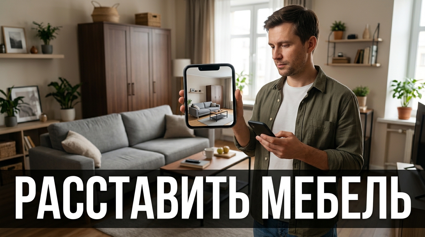 Как расставить мебель: примерил планировки на фото комнаты, прежде чем двигать