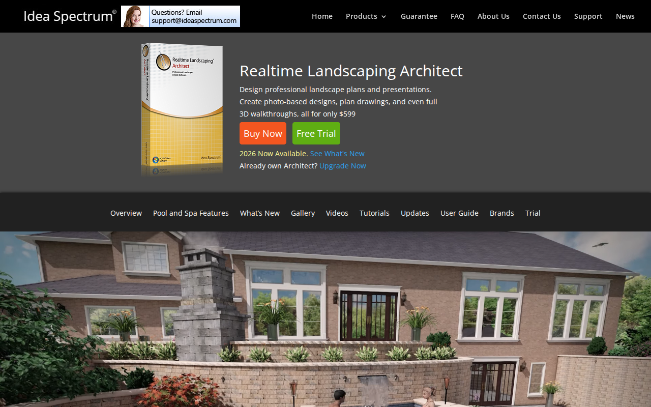 Скриншот Realtime Landscaping Architect — профессиональная программа для ландшафтного проектирования