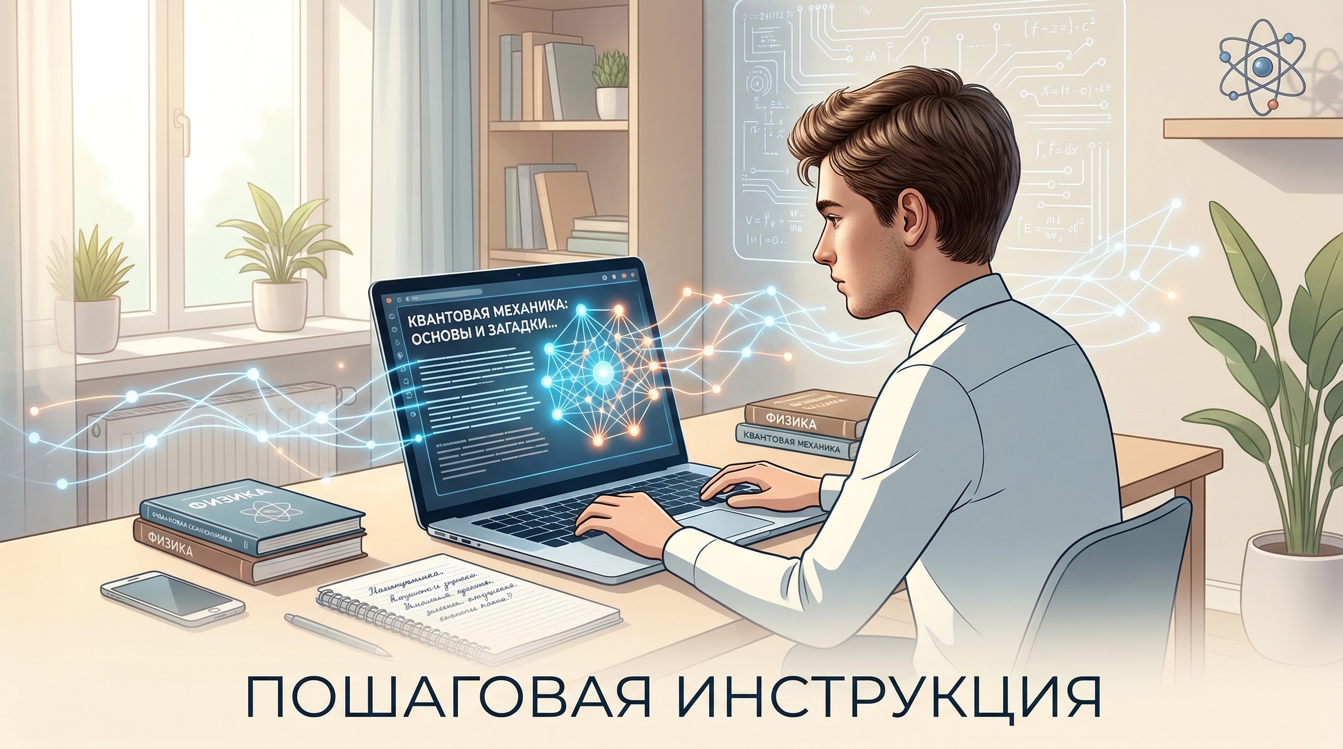 Пошаговая инструкция по генерации реферата по физике