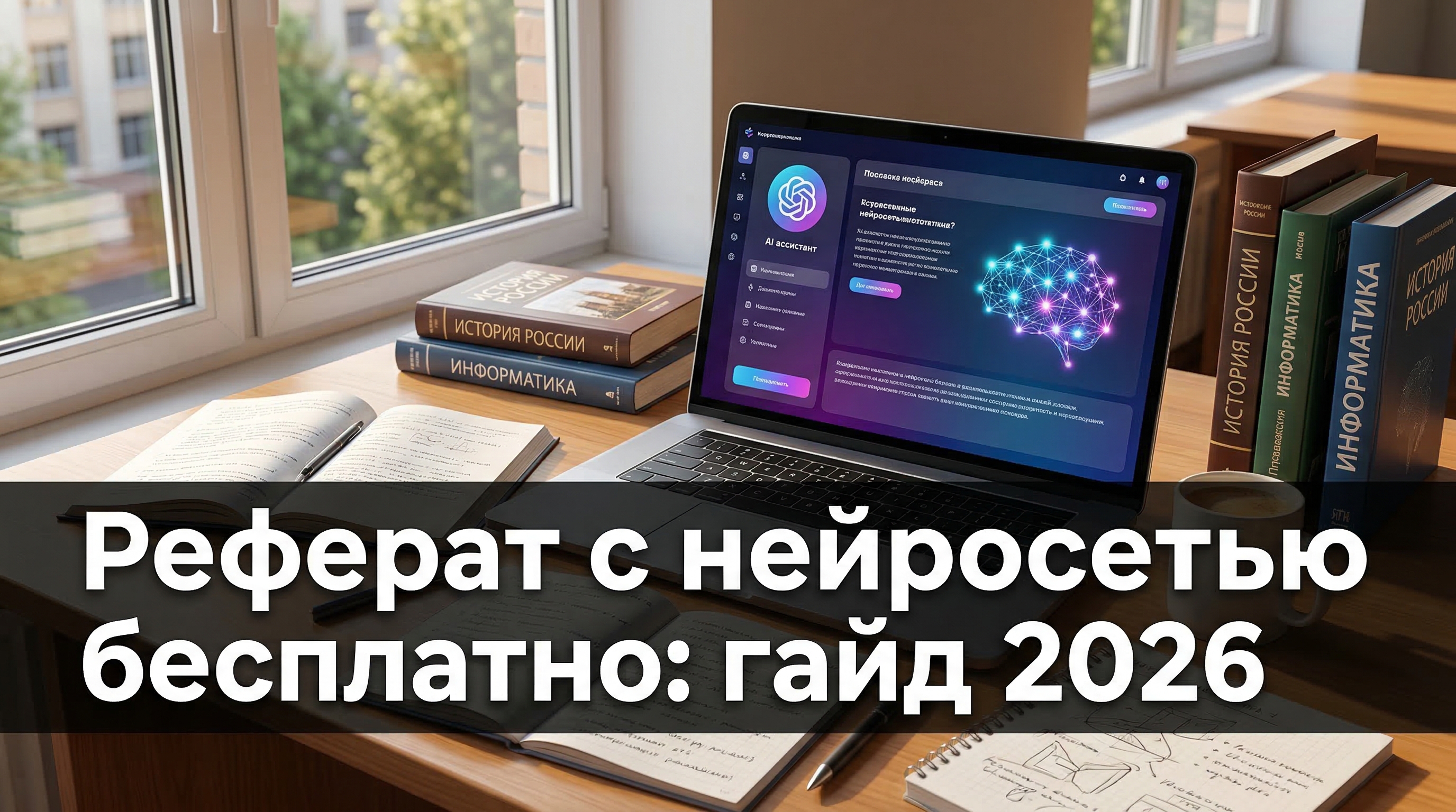 Как написать реферат с помощью нейросети бесплатно — гайд 2026 года
