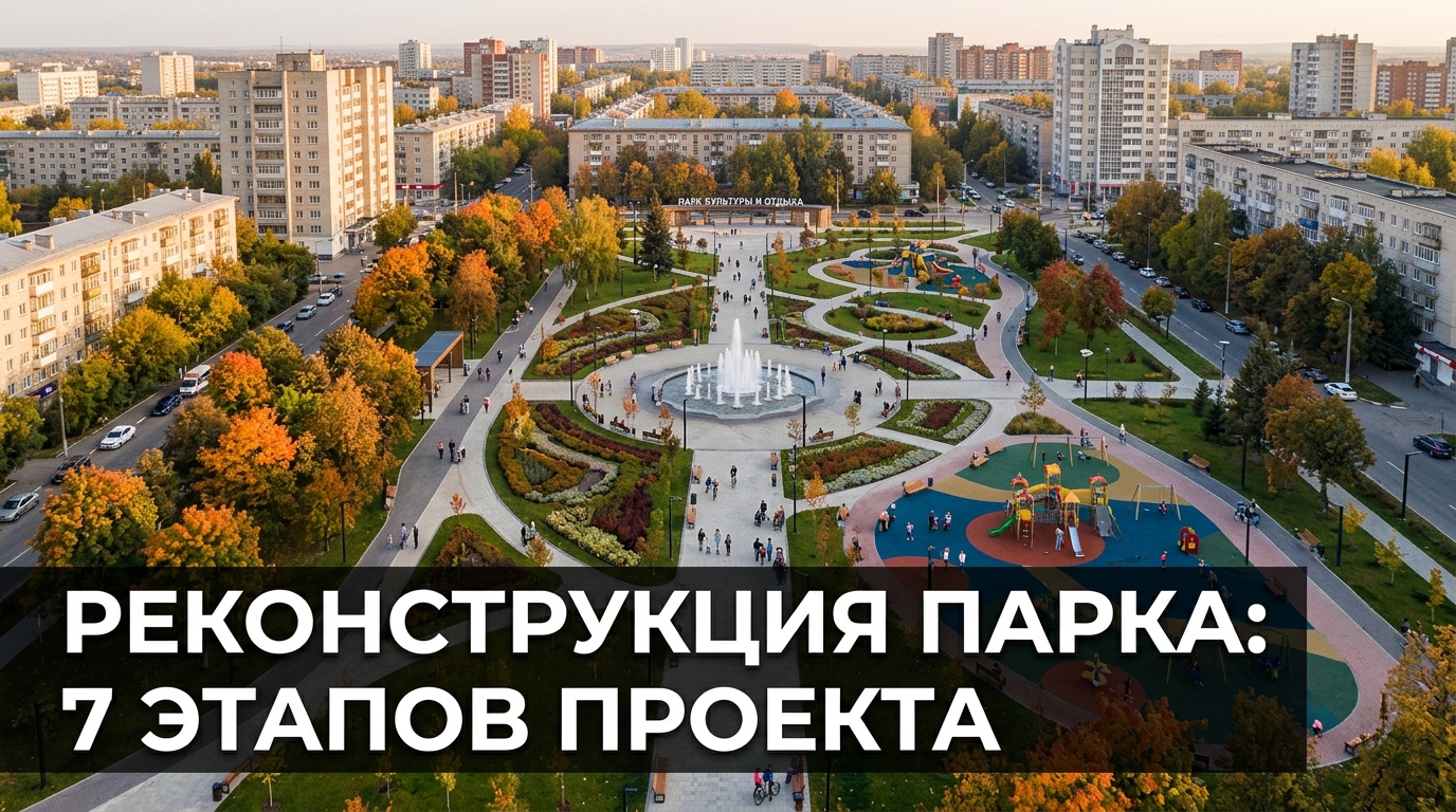 Реконструкция парка: 7 этапов проекта