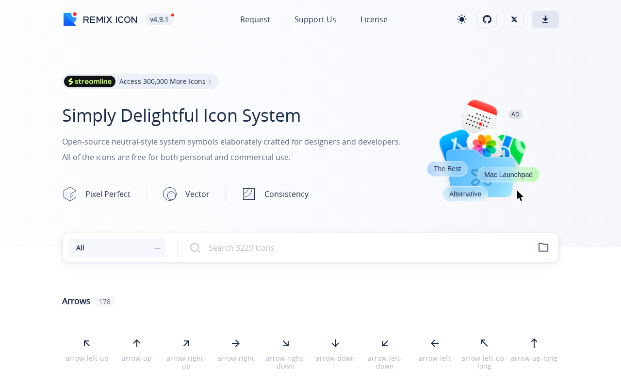 Скриншот Remix Icon