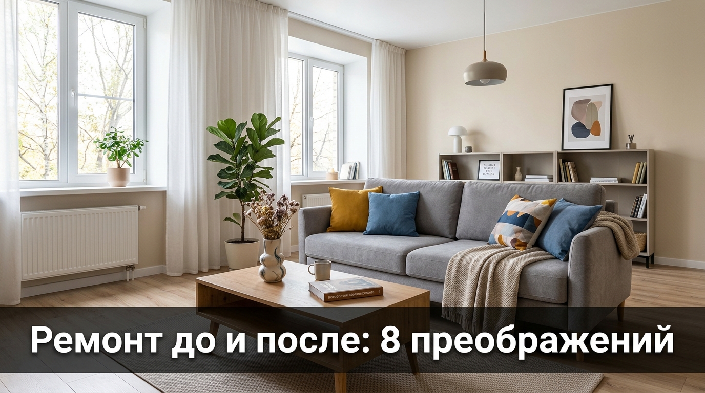 Ремонт до и после: 8 преображений