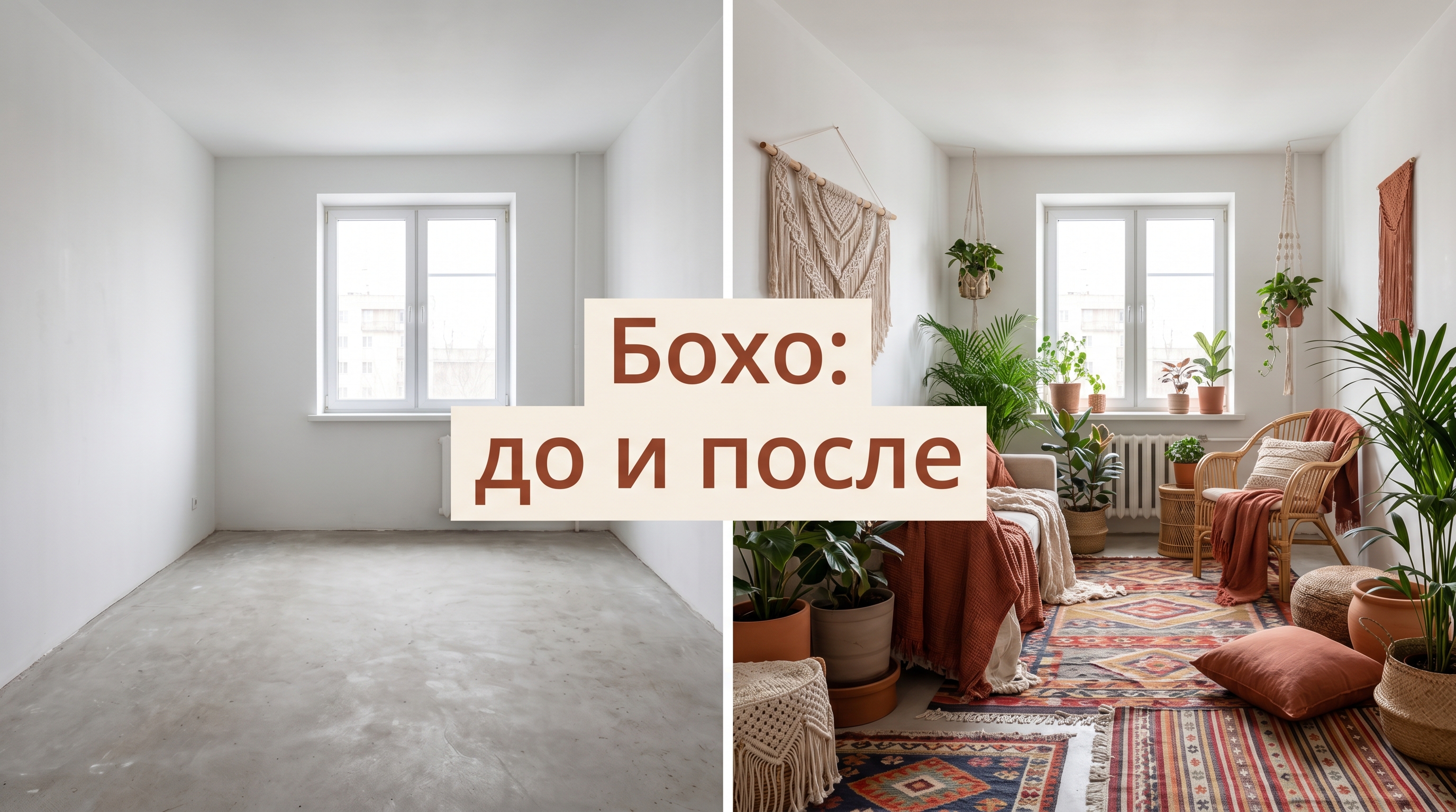 Стиль бохо — до и после