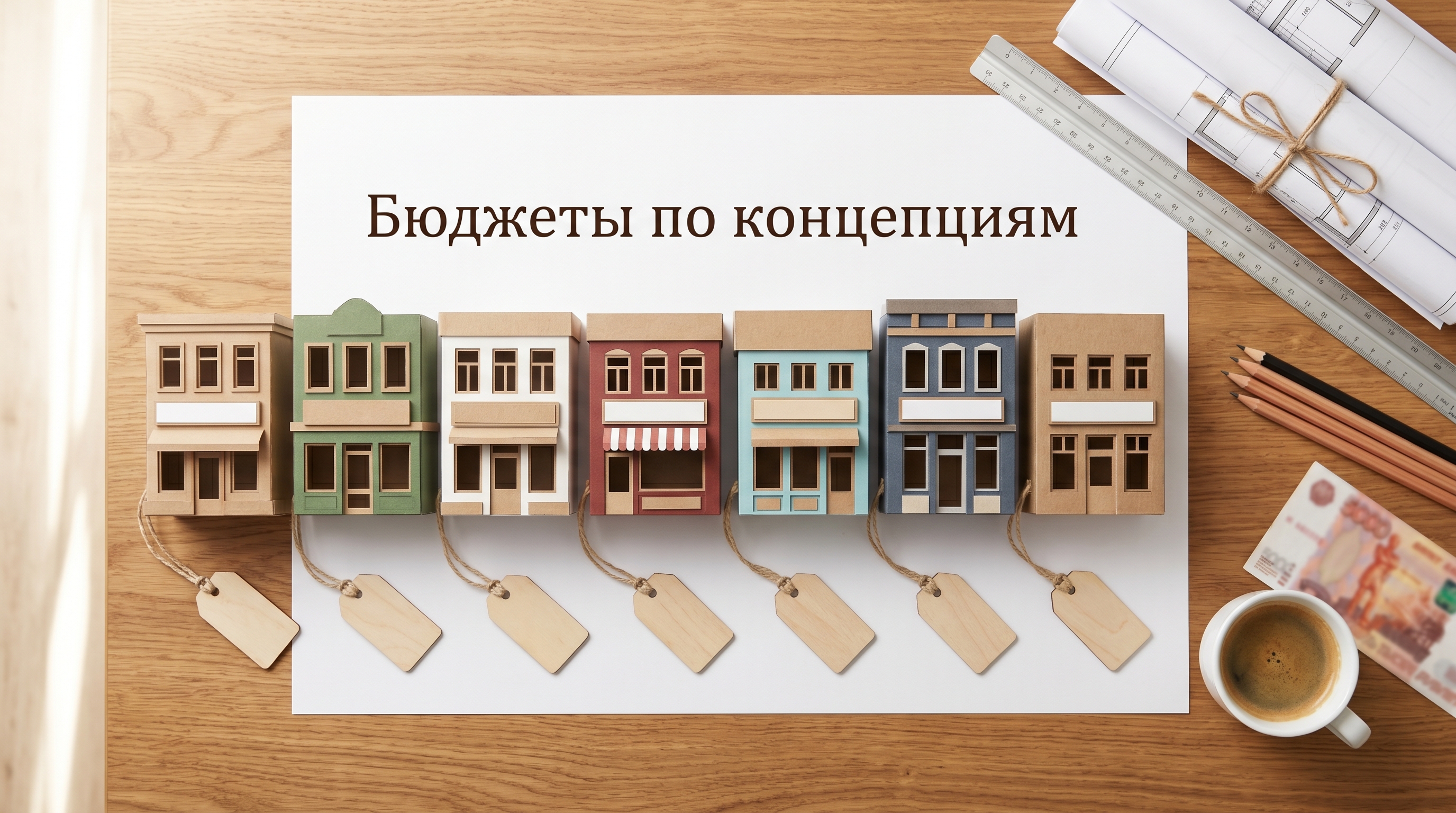 Бюджеты реконструкции фасада кафе по 8 концепциям