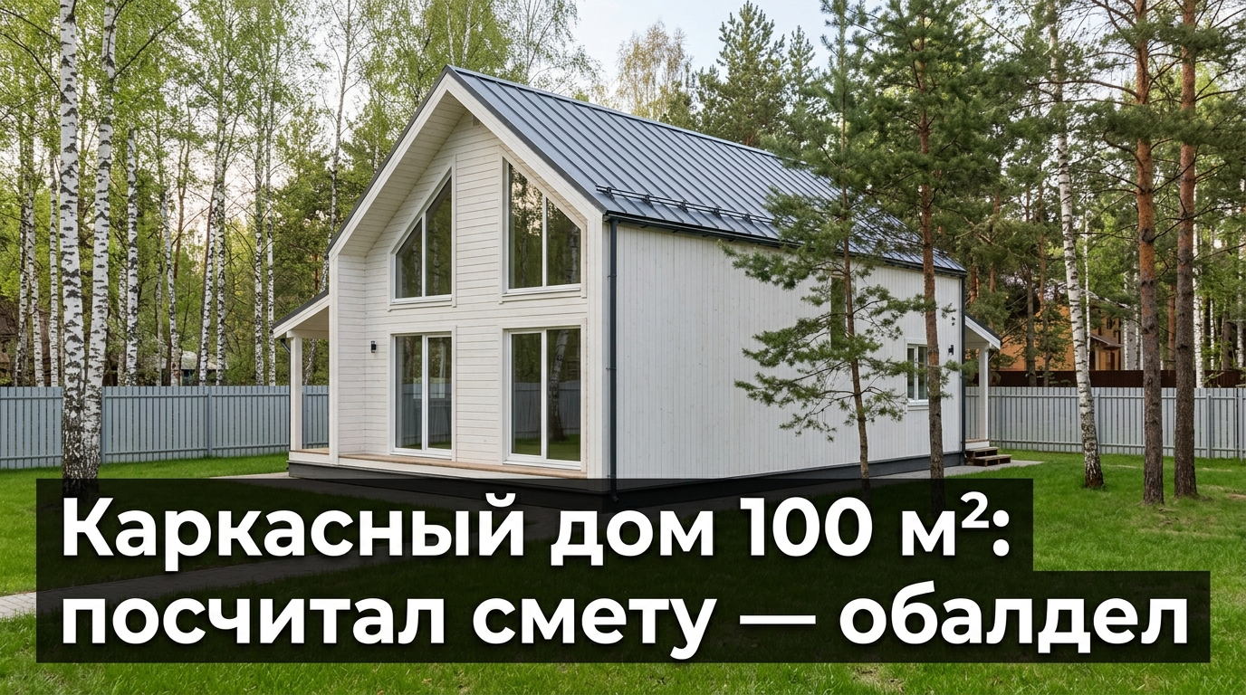 Каркасный дом 100 м²: посчитал смету — обалдел