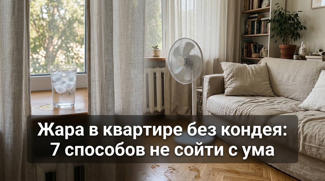 Жара в квартире без кондея: 7 способов не сойти с ума