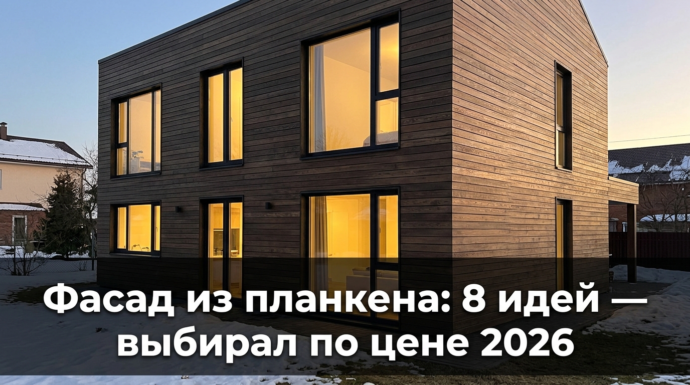 Фасад из планкена: 8 идей — выбирал по цене 2026